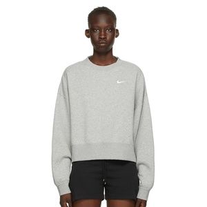 Original Nike Grey Fleece Sweatshirt in Grey